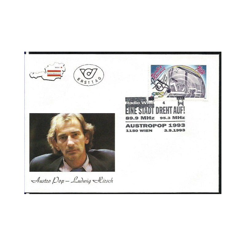 Austria 1993, Muzyka, Austro-pop, L. Hirsch. FDC