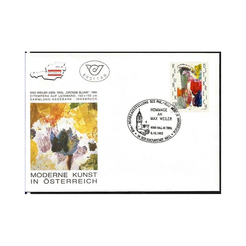 Austria 1993, Sztuka współczesna w Austrii. FDC