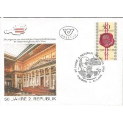 Austria 1995, 50. rocznica powstania II Republiki. FDC
