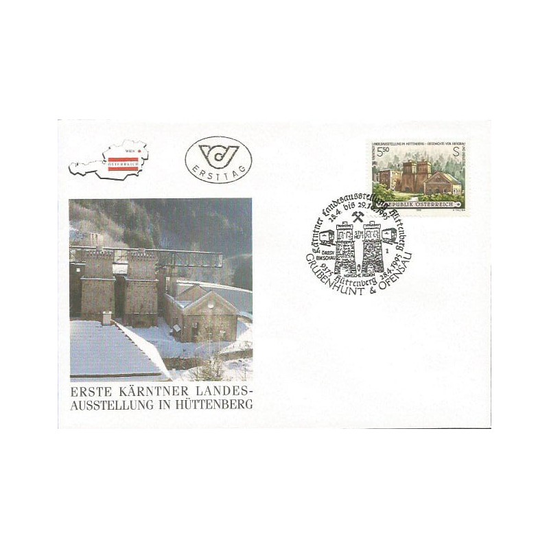 Austria 1995, Górnictwo. Wystawa regionalna Karyntii. FDC