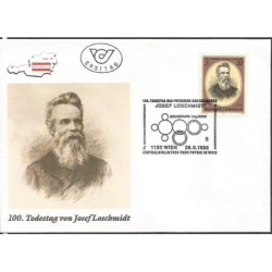 Austria 1995, Josef Loschmidt, fizyka, chemia. FDC