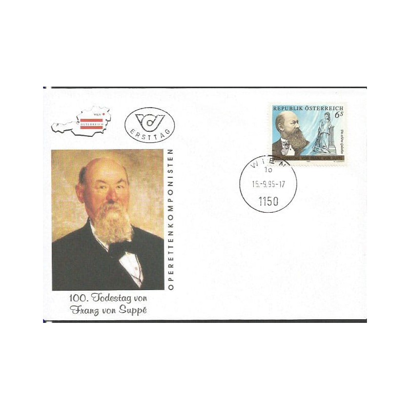 Austria 1995, Muzyka, Franz von Suppé. FDC
