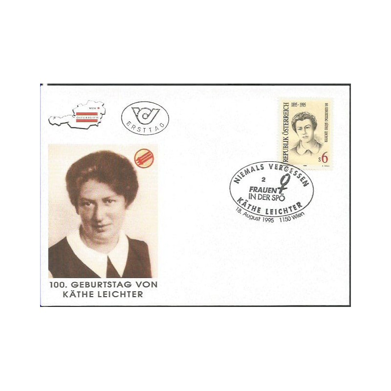 Austria 1995, Polityka, Käthe Leichter. FDC