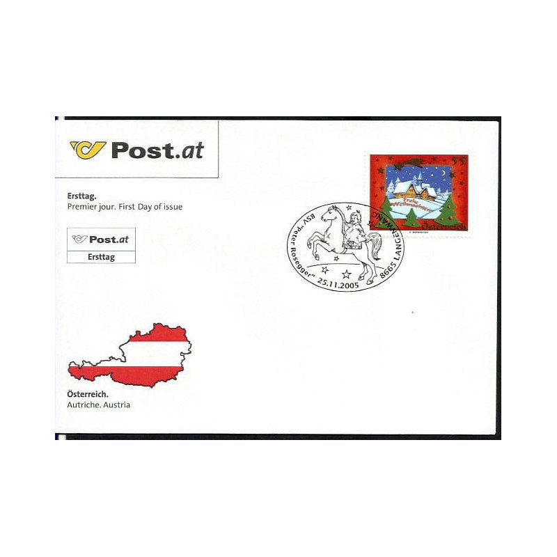 Austria 2005, Boże Narodzenie. FDC