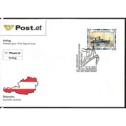 Austria 2007, Dzień znaczka, statek. FDC