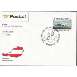 Austria 2009, Dzień znaczka, statek pasażerski. FDC