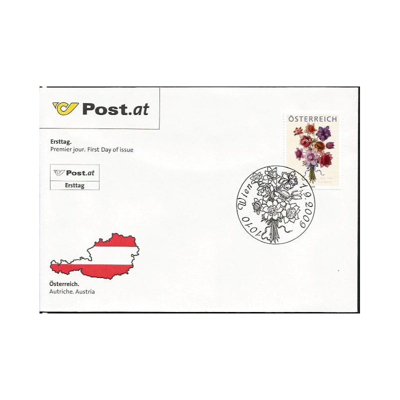 Austria 2009, Kwiaty. FDC