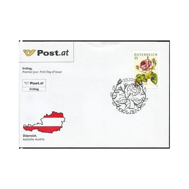 Austria 2010, Kwiaty. FDC