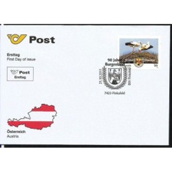 Austria 2011, Bociany, gniazdo. FDC