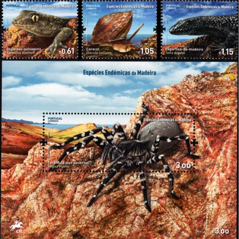 Portugalia 2023, Fauna: gady, płazy owady, skorupiaki **
