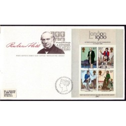 Wielka Brytania 1979, Rowland Hill, poczta, znaczek. FDC