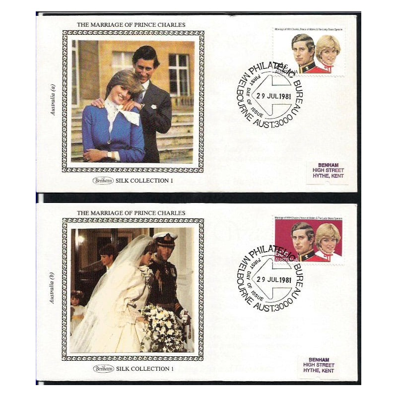 Australia 1981, Książę Karol i księżna Diana. 2 FDC
