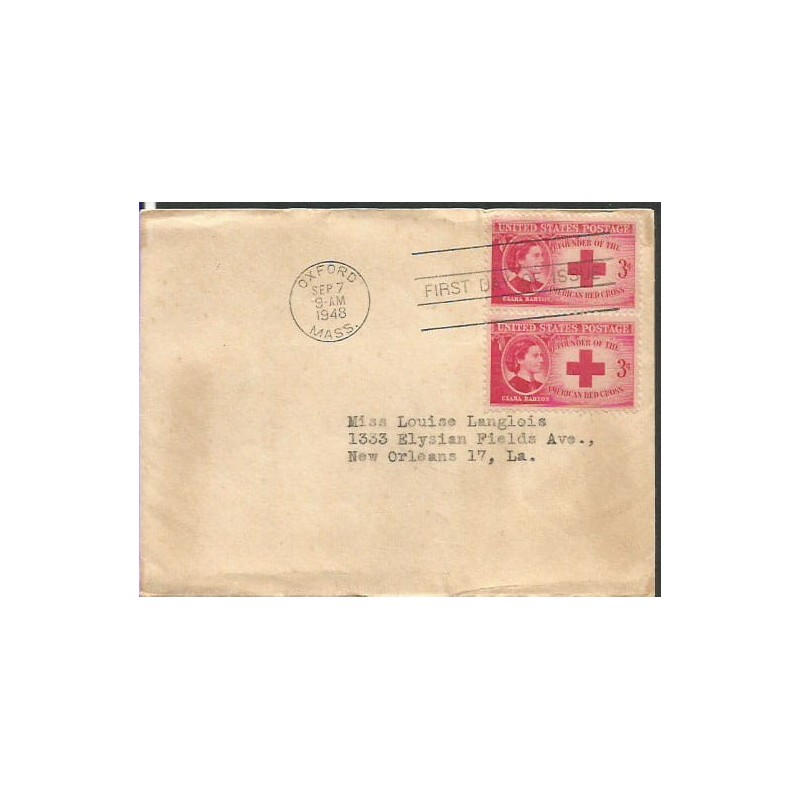USA 1948, Czerwony Krzyż. FDC
