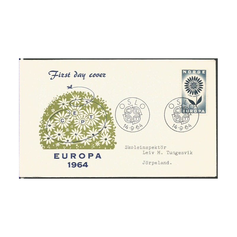 Norwegia 1964, EUROPA CEPT. FDC