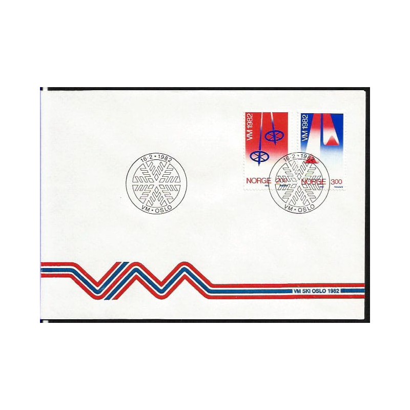 Norwegia 1982, Narciarstwo, MŚ. FDC