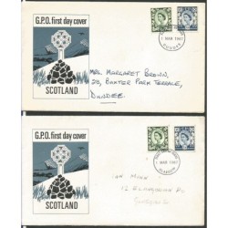 Wielka Brytania 1967, Królowa Elżbieta II. 2 FDC