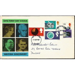 Wielka Brytania 1967, Nauka, wynalazki. FDC