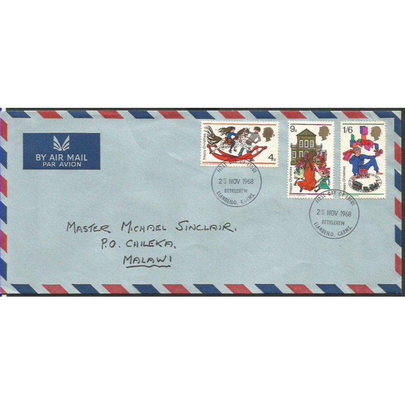 Wielka Brytania 1968, Boże Narodzenie. FDC