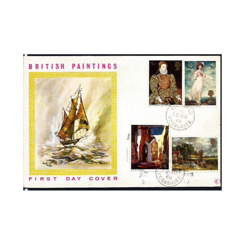 Wielka Brytania 1968, Malarstwo. FDC