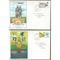 Wielka Brytania 1969, Lotnictwo. FDC