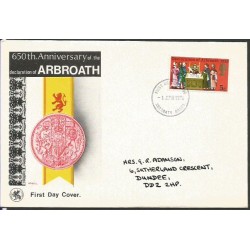 Wielka Brytania 1970, Deklaracja z Arbroath 1320, Szkocja. FDC