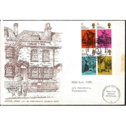 Wielka Brytania 1970, Karol Dickens, bajki. FDC