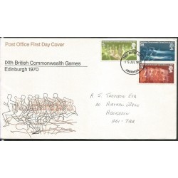 Wielka Brytania 1970, Sport, zawody wspólnoty brytyjskiej. FDC
