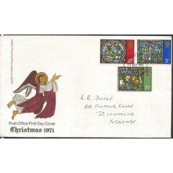 Wielka Brytania 1971, Boże Narodzenie. FDC