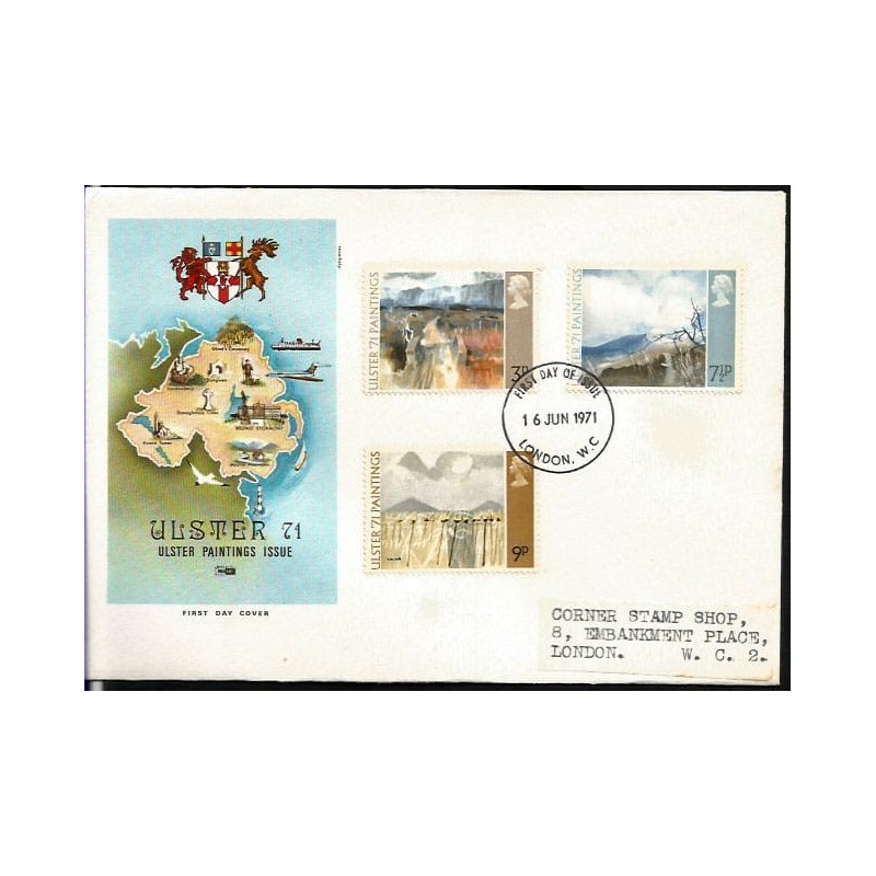 Wielka Brytania 1971, Malarstwo. FDC