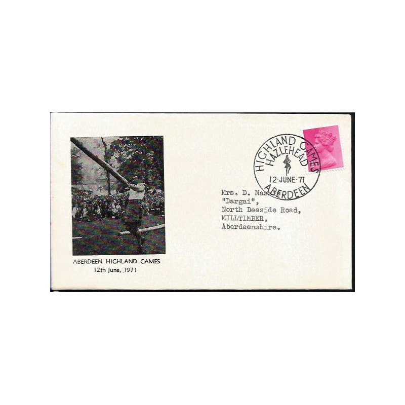Wielka Brytania 1971, Zawody Highland Games, Szkocja. FDC