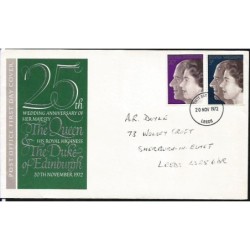 Wielka Brytania 1972, Królowa Elżbieta II i książę Filip. FDC