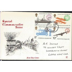 Wielka Brytania 1974, UPU, Światowy Związek Pocztowy, transport. FDC