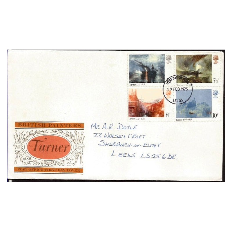 Wielka Brytania 1975, Malarstwo. FDC