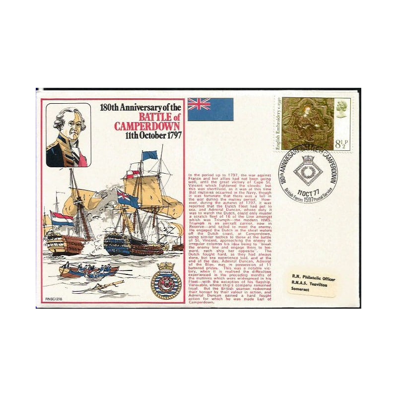 Wielka Brytania 1977, Bitwa morska pod Camperdown. Datownik