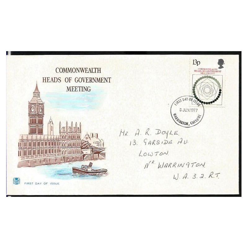 Wielka Brytania 1977, Spotkanie premierów, polityka. FDC