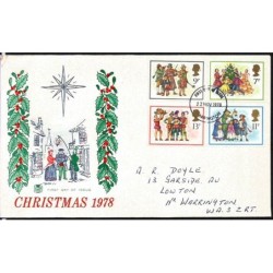 Wielka Brytania 1978, Boże Narodzenie. FDC