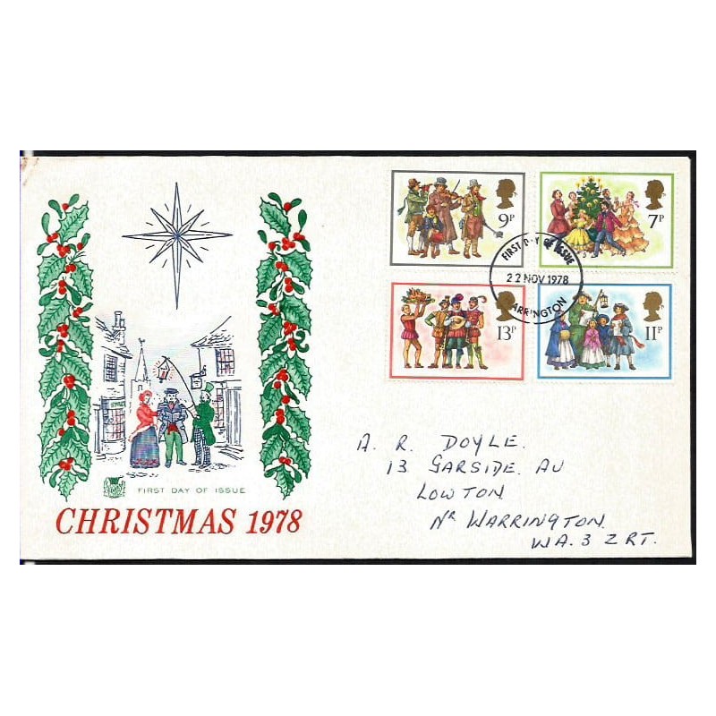 Wielka Brytania 1978, Boże Narodzenie. FDC