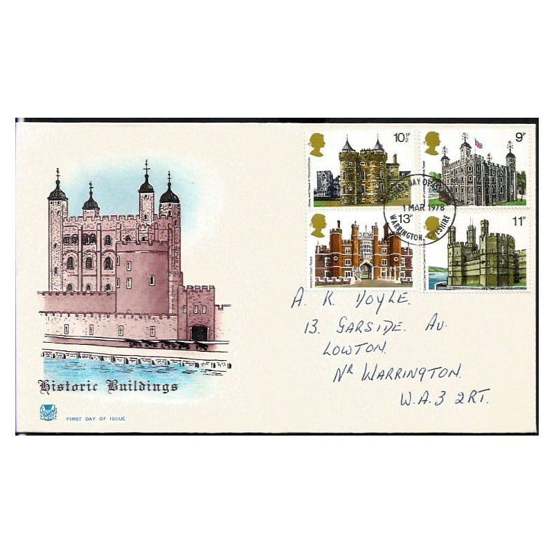Wielka Brytania 1978, Zamki. FDC