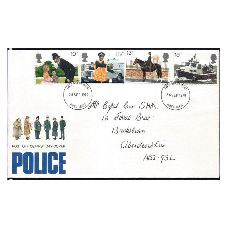 Wielka Brytania 1979, Policja. FDC