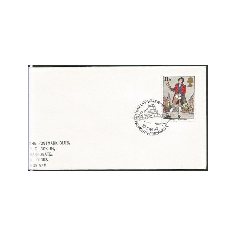 Wielka Brytania 1980, Łódź ratunkowa, ratownictwo. Falmouth