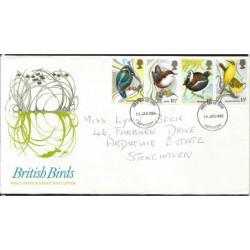 Wielka Brytania 1980, Ptaki. FDC