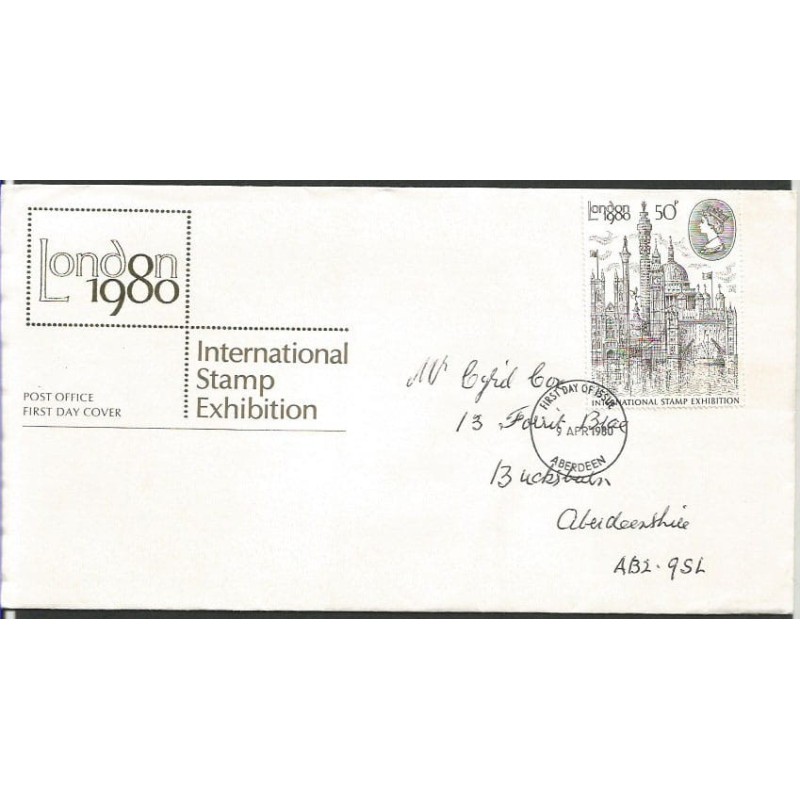 Wielka Brytania 1980, ŚWF London. FDC