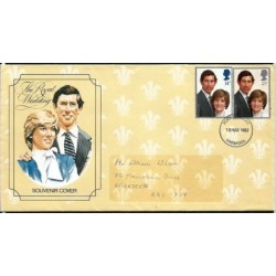 Wielka Brytania 1981, Księżna Diana i książę Karol. FDC