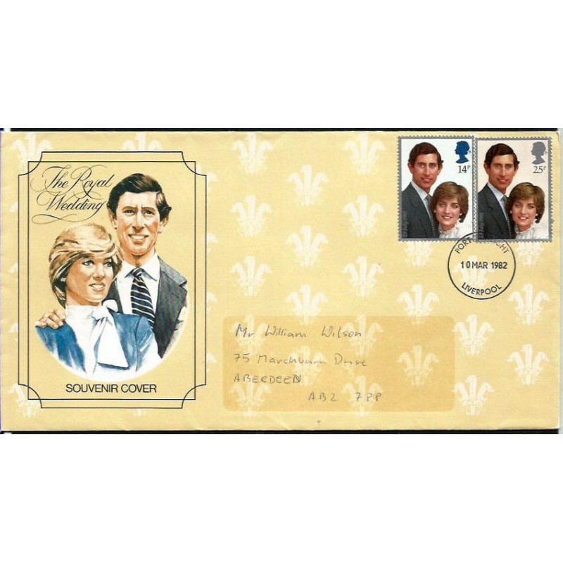 Wielka Brytania 1981, Księżna Diana i książę Karol. FDC