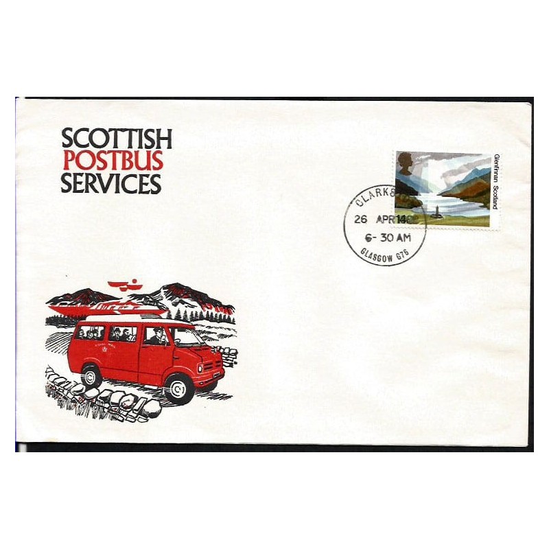 Wielka Brytania 1982, Autobus pocztowy. Koperta