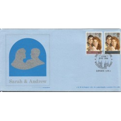 Wielka Brytania 1986, Książę Andrzej i księżna Sarah. FDC