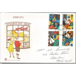 Wielka Brytania 1989, EUROPA CPET, zabawki. FDC