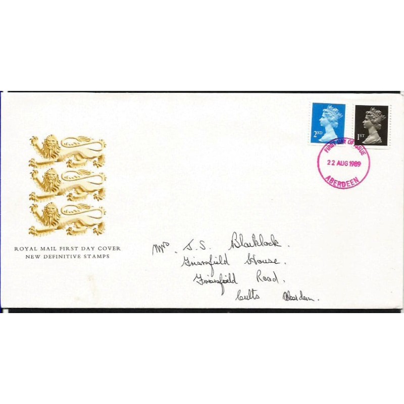 Wielka Brytania 1989, Królowa Elżbieta II. FDC