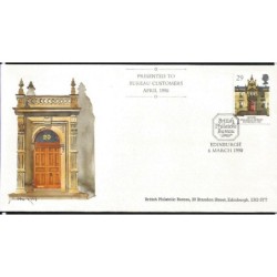 Wielka Brytania 1990, Filatelistyka, biuro filatelistyki. FDC