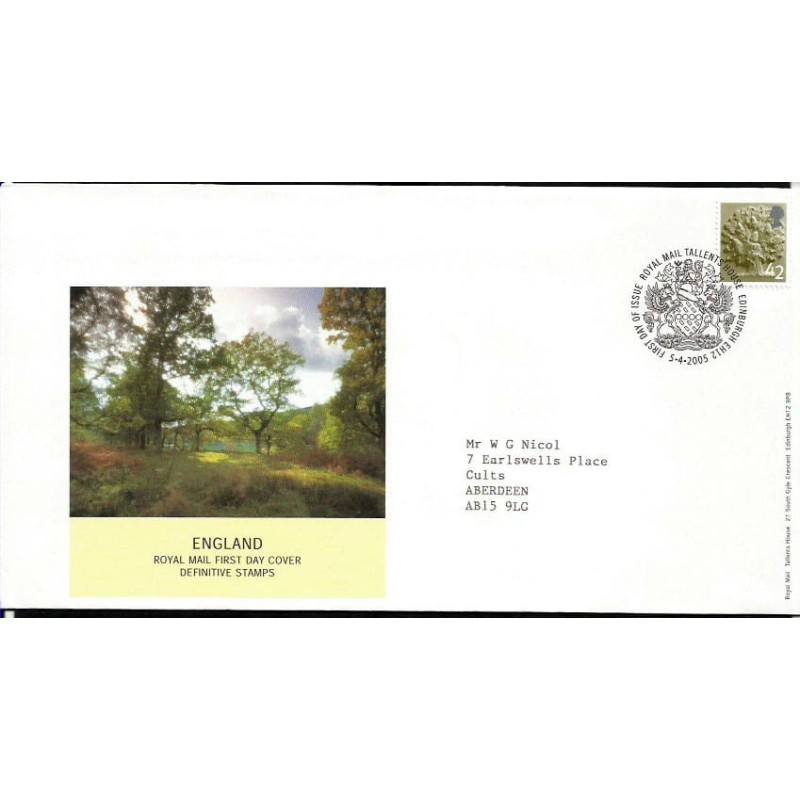 Wielka Brytania 2005, Anglia. FDC